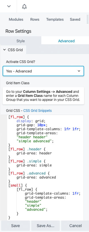 CSS Grid Advanced Options